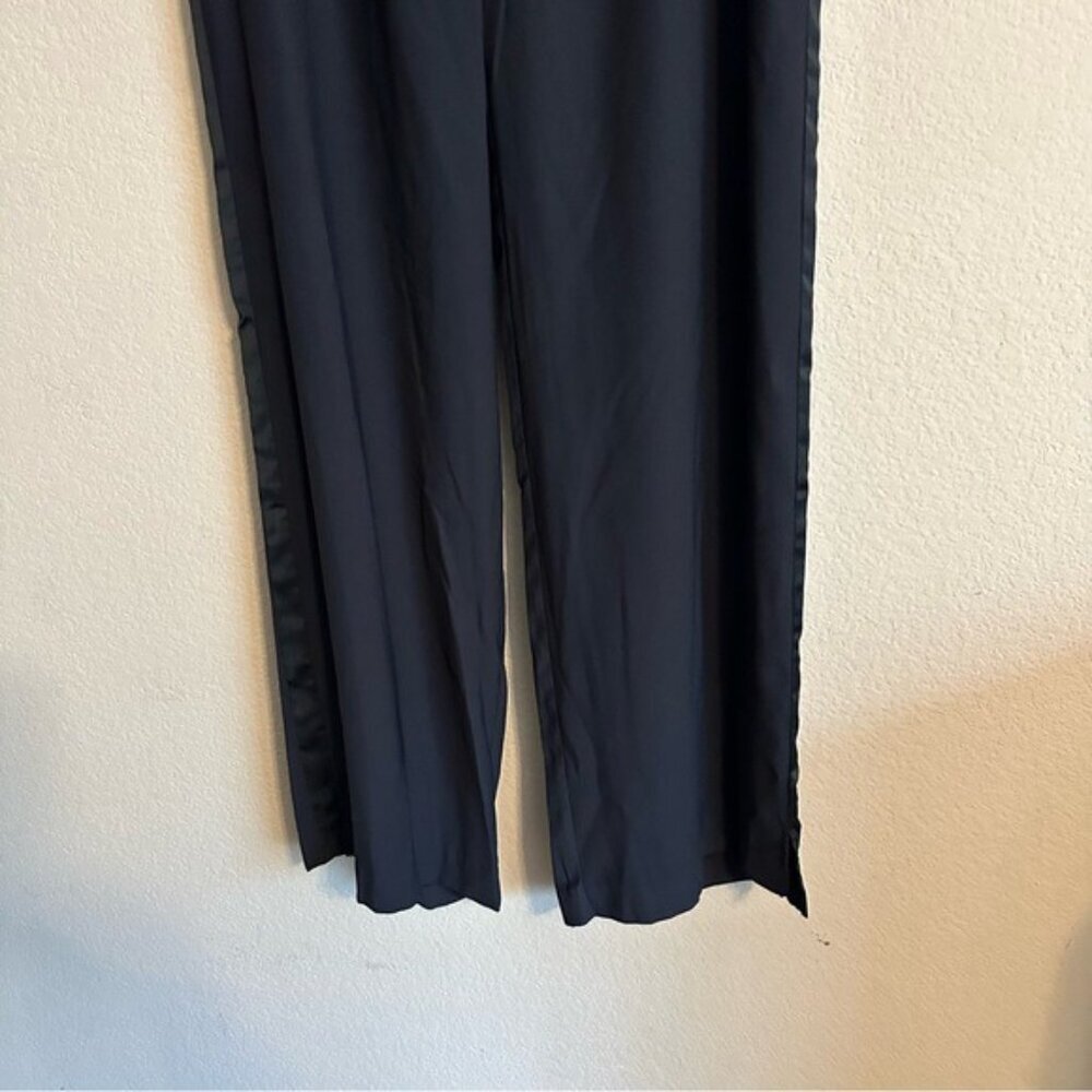 Biltmore Navy Blue Tuxedo Women's Wide Leg Pants Size 6 NWT - Picture 6 of 16